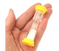 Sablier de jeu 15 secondes - JAUNE - 7.5 cm PM