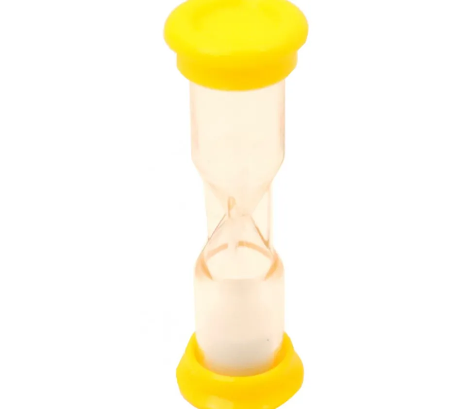 Sablier de jeu 15 secondes - JAUNE - 7.5 cm PM