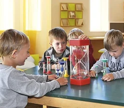 Sablier ultra lisible de 5 minutes - ROUGE - 30 cm GEANT