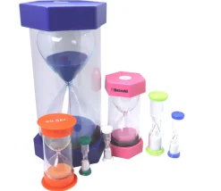 Sablier ultra lisible de 5 minutes - ROUGE - 30 cm GEANT