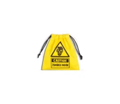 Sac jaune 11x10 cm Caution Zombies inside