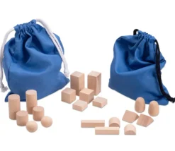 Sac Mystère Montessori 20 formes géométriques en bois
