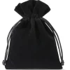 Sac noir 13 x 10 cm effet soyeux