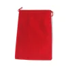 Sac suedine 125 x 190 mm modèle 2 rouge