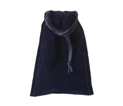Sac suedine 95 x 140 mm modèle 1 bleu nuit