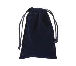 Sac suedine 95 x 140 mm modèle 1 bleu nuit