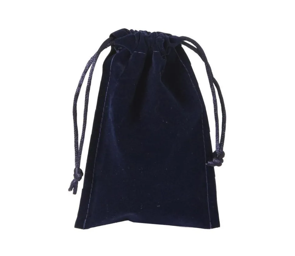 Sac suedine 95 x 140 mm modèle 1 bleu nuit