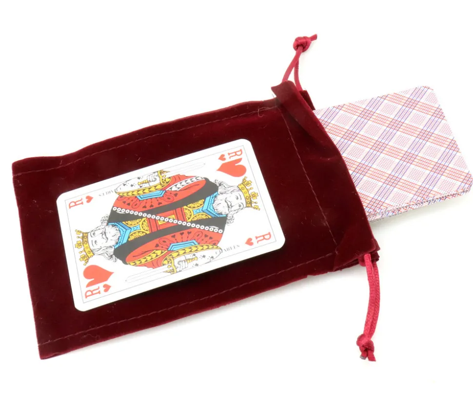 Sac suedine 95 x 140 mm modèle 1 rouge bordeaux