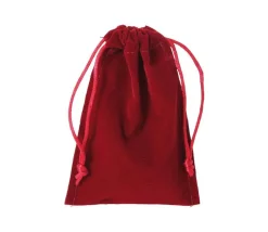 Sac suedine 95 x 140 mm modèle 1 rouge bordeaux
