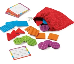 Sac tactile - jeu de toucher à l'aveugle - forme et texture