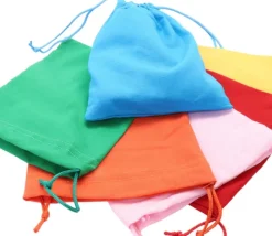 Sac tissu 20 x 15 cm coton couleur taille M