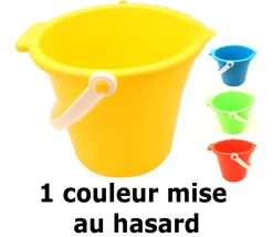 Seau plastique 2 litres gradué avec anse et bec verseur