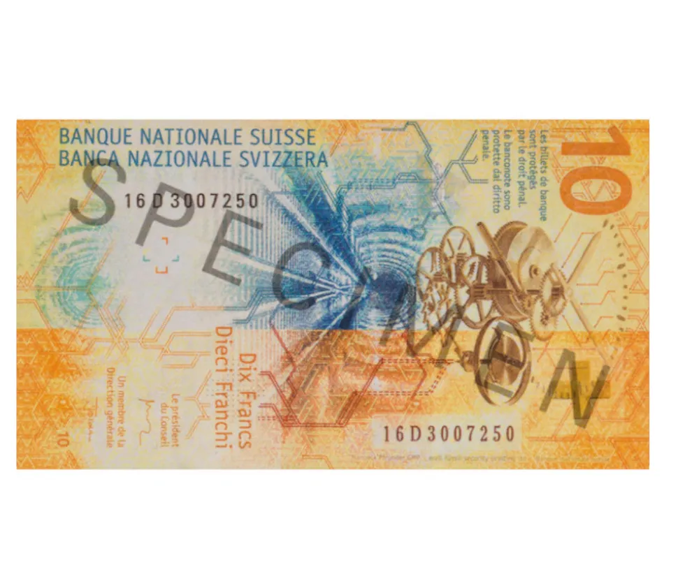 Set 55 billets Franc Suisse factices pour jeux argent très réalistes