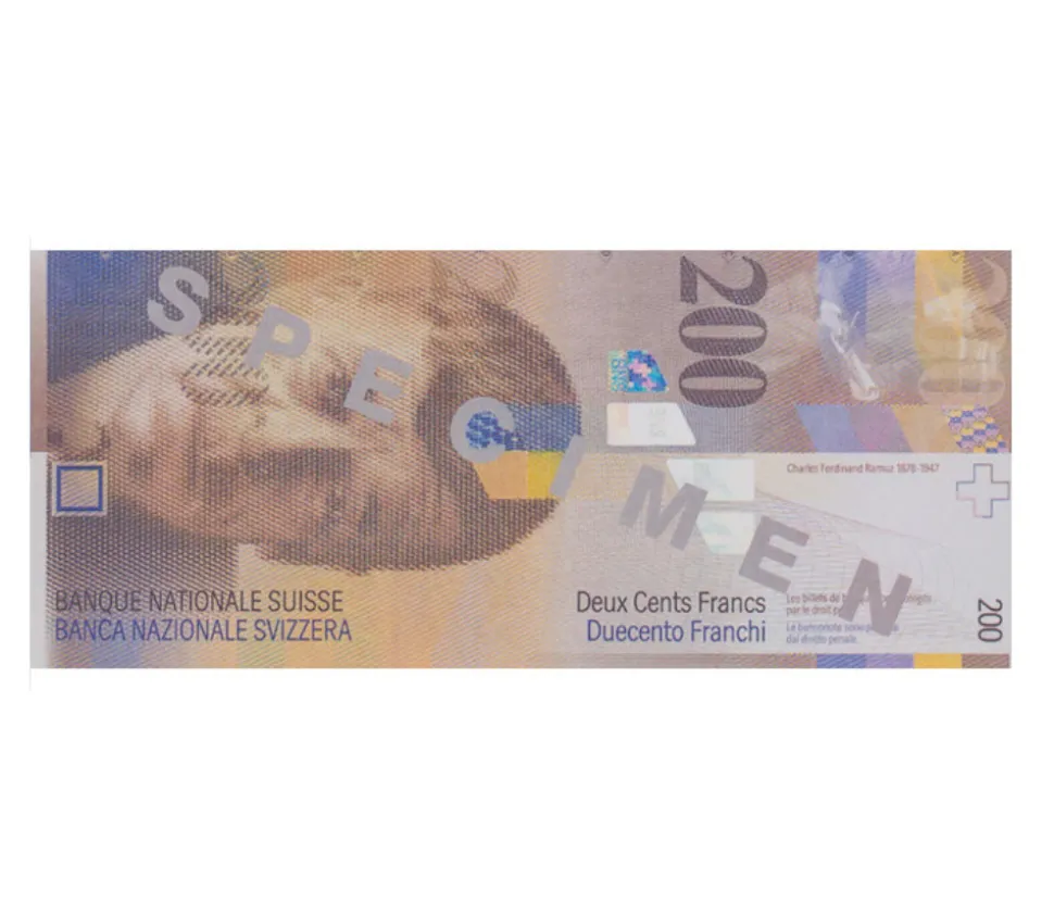 Set 55 billets Franc Suisse factices pour jeux argent très réalistes
