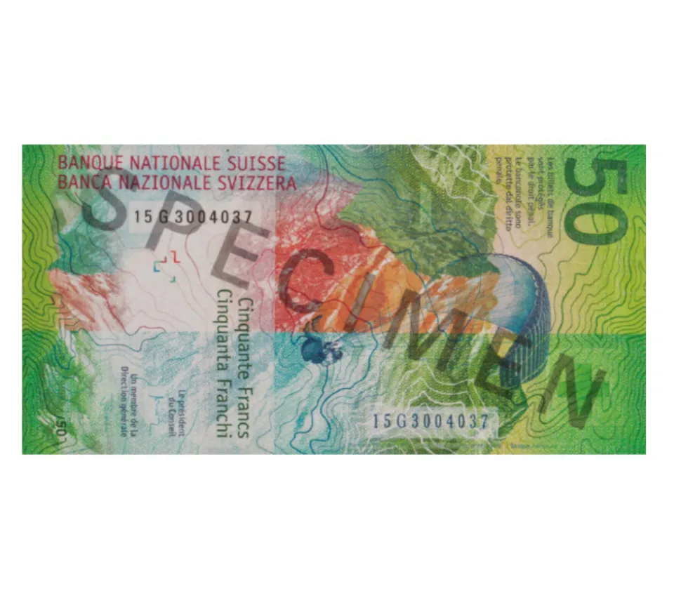 Set 55 billets Franc Suisse factices pour jeux argent très réalistes