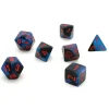 Set 7 dés multi-faces NOIR starlight