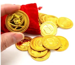 Set 72 Pièces d'or pour vos trésors pirate