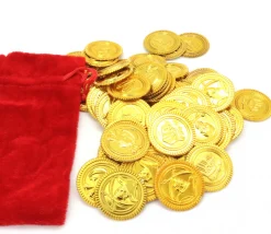 Set 72 Pièces d'or pour vos trésors pirate