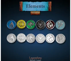 Set 6 pièces métal 6 éléments - Legendary