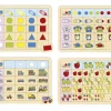 Set 4 plateaux de logique en bois - Jeux éducatifs
