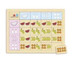 Set 4 plateaux de logique en bois - Jeux éducatifs