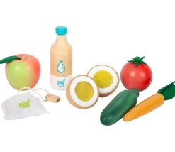 Set aliments végétariens en bois fresh jouets