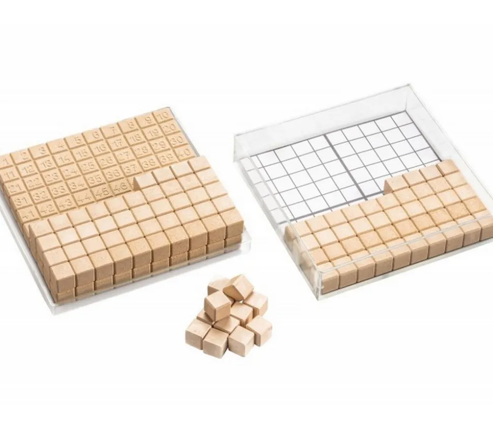 Set Base 10 bois - centaine dizaines et unités - 29 pièces