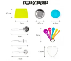 Set cuisine pâtisserie enfant 30 pièces - tablier, toque et ustensiles