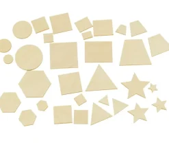 Set de 32 formes géométriques en bois