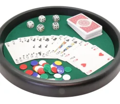 Set Piste multi-jeux tradition : cartes et dés