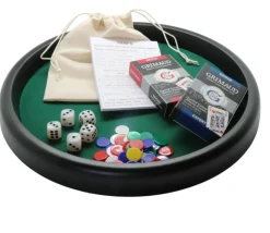 Set Piste multi-jeux tradition : cartes et dés