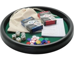 Set Piste multi-jeux tradition : cartes et dés