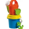 Set Plage : Seau + arrosoir + pelle + rateau + moule + tamis