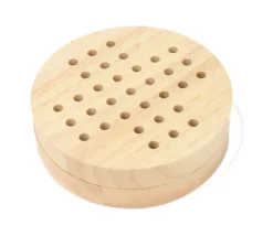 Solitaire voyage rond en bois 12 cm