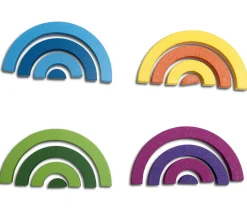 Speed bows - Arcs en bois multicolores pour constructions