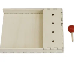 Support bois pour cartes perforées (création de jeux de question)