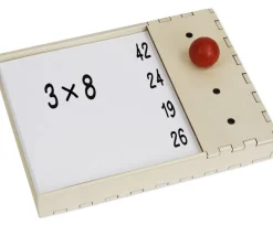 Support bois pour cartes perforées (création de jeux de question)