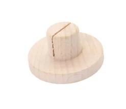 Support de carte rond en bois