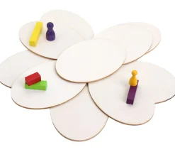 Support ovale bois brut de 11.7 x 8.2 cm à l'unité