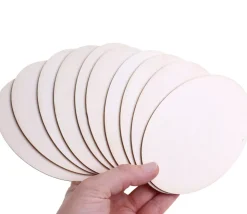 Support ovale bois brut de 11.7 x 8.2 cm à l'unité