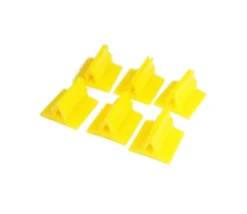 Support pion jaune avec pince 17x19x10 mm - Bioplastique