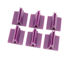 Support pion violet avec pince 17x19x10 mm pour jeu - Bioplastique