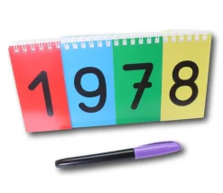 Système décimal avec chiffres rabattables 24 cm