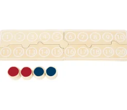 Table de calcul 1 à 20 et jetons bicolores en bois
