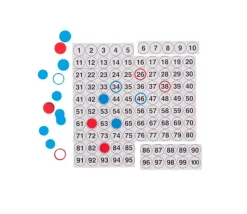 Tableau calcul magnétique géant - chiffres de 1 à 100 pour tableau