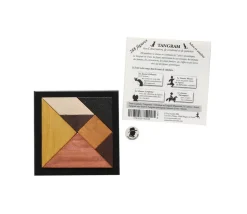 Tangram en bois 12 cm. Fabrication Jura