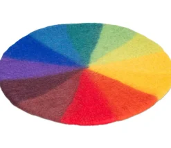 Tapis arc-en-ciel en feutrine 50 cm