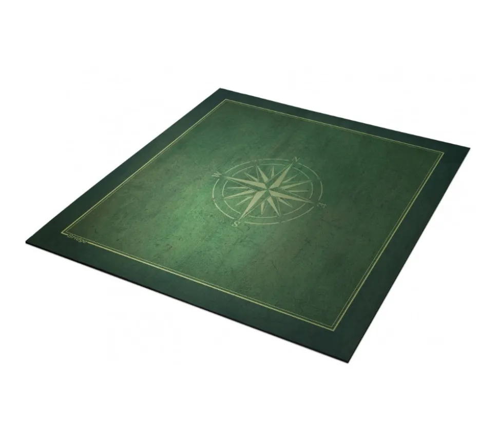 Tapis Bridge 78 x 78 cm Rose des Vents vert