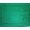 Tapis cartes 48 x 70 cm vert décor atouts feutrine dos latex