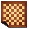 Tapis d'échecs 50 x 50 cm style bois